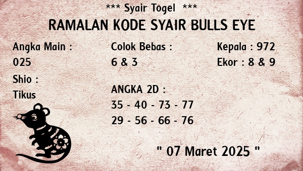 Prediksi Bulls Eye