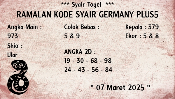 Prediksi Germany Plus5