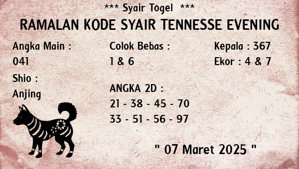 Prediksi Tennesse Evening