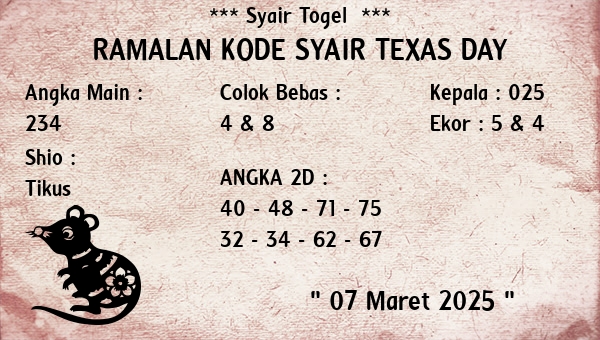 Prediksi Texas Day