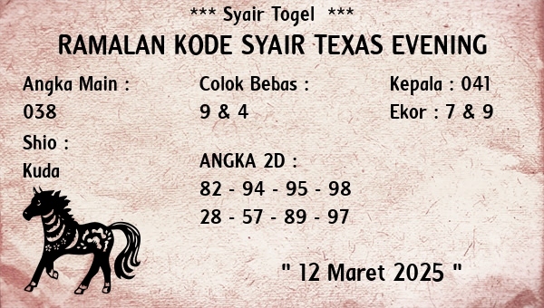 Prediksi Texas Evening