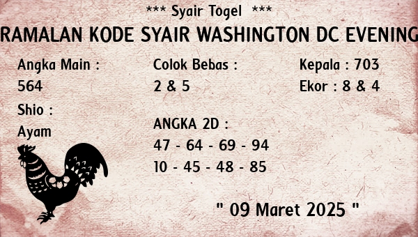 Prediksi Washington Dc Evening