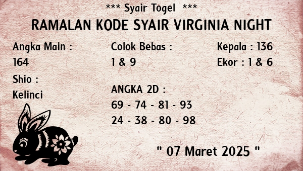 Prediksi Virginia Night